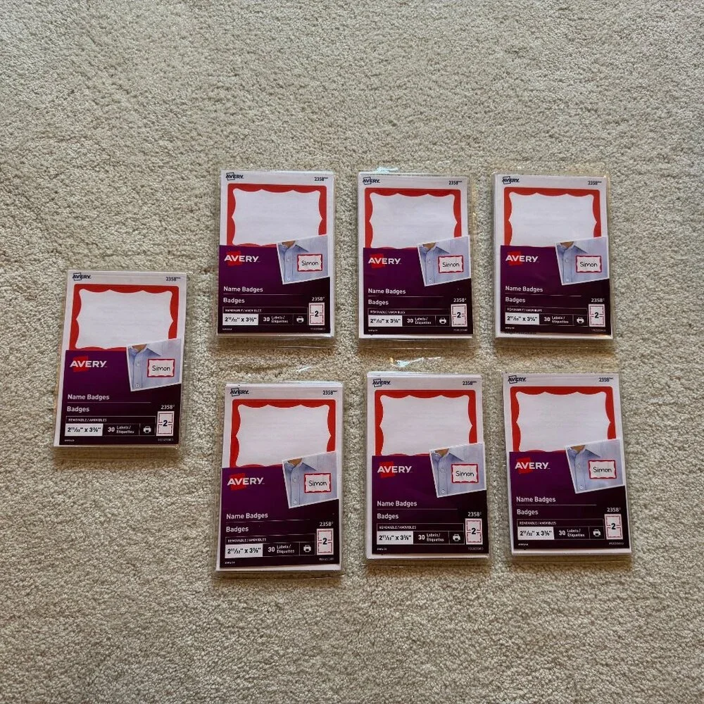 210 Avery Name Badges